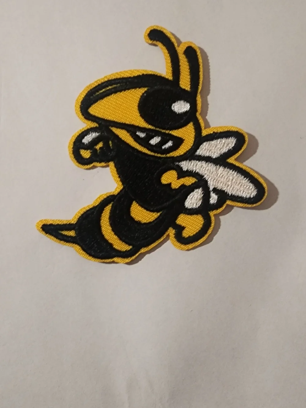 Georgia Tech Grosgrain Ribbon with Yellow Jacket Hornet Mascot Set 2 Yds